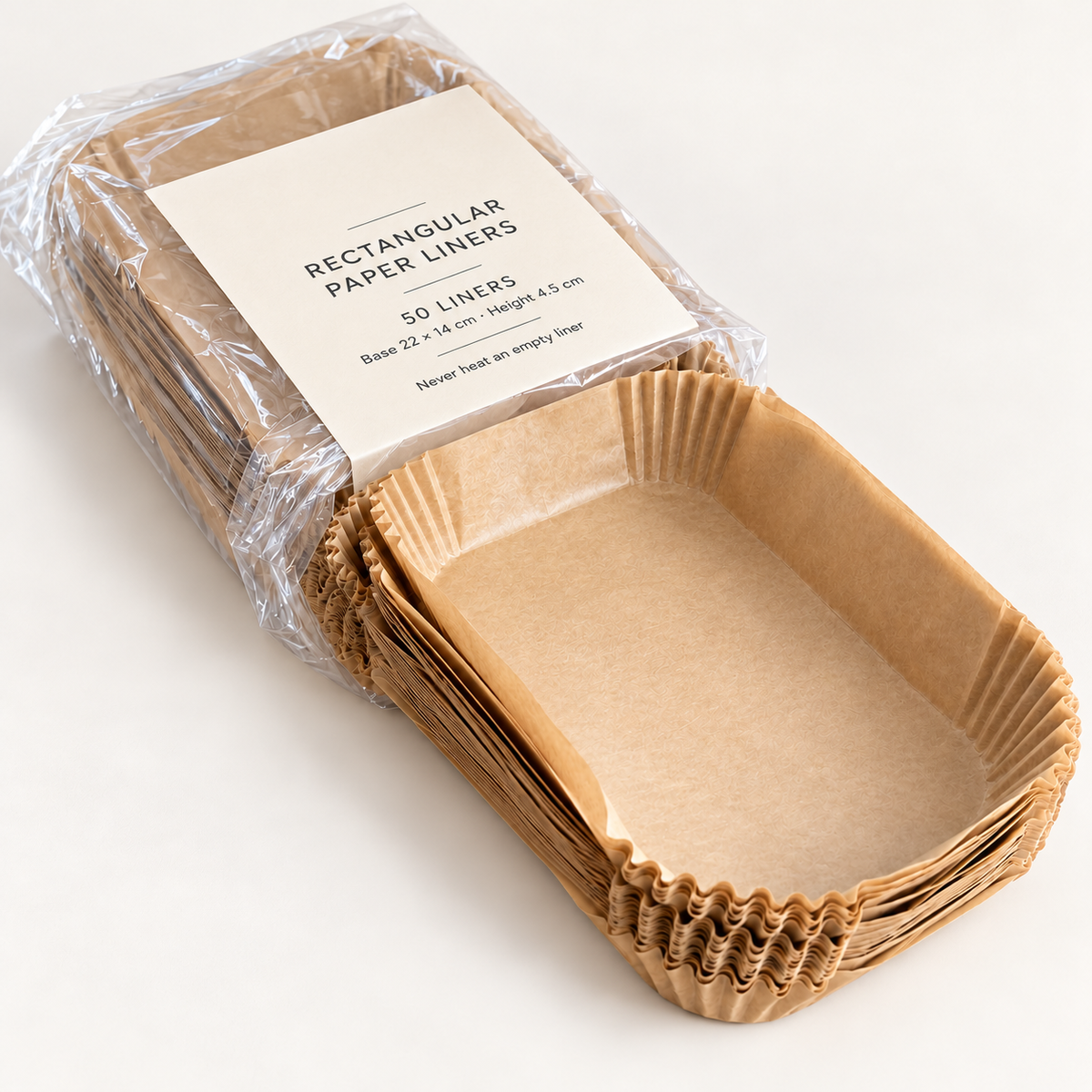 OLERYN rectangular paper liners, pack of 50