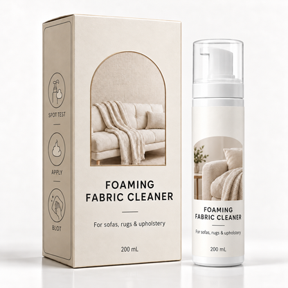 OLERYN foaming fabric cleaner, one 200 mL bottle with box